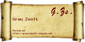 Grau Zsolt névjegykártya